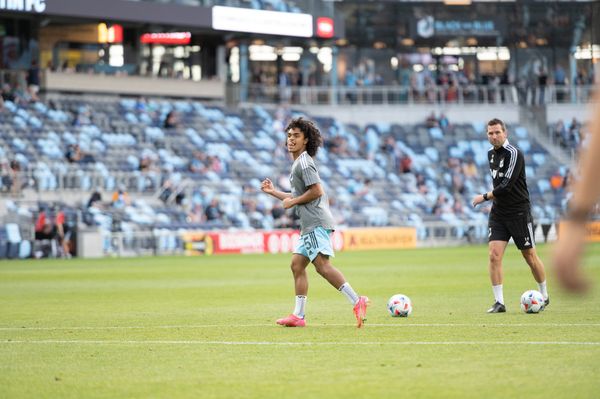 A much younger Aziel Jackson, pictured with MNUFC in 2021.