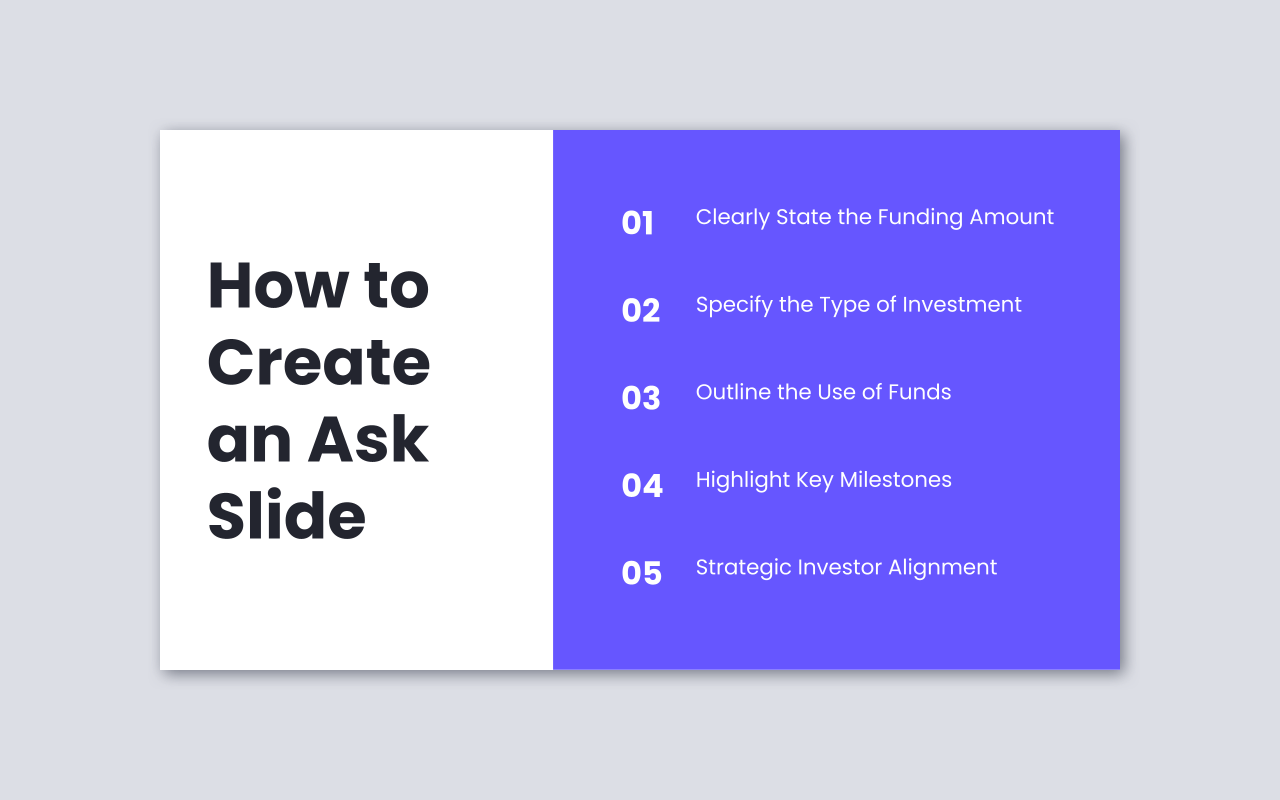 How to Create an Ask Slide