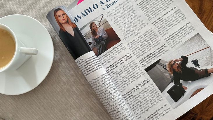 ELEGA by Dana M v časopisu Glanc