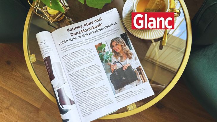 Kabelky ELEGA a Dana Morávková: příběh české značky v březnovém čísle časopisu Glanc