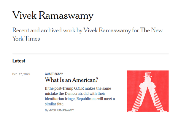 Op-ed: Christmas Crash Outs And The Ramaswamy Response