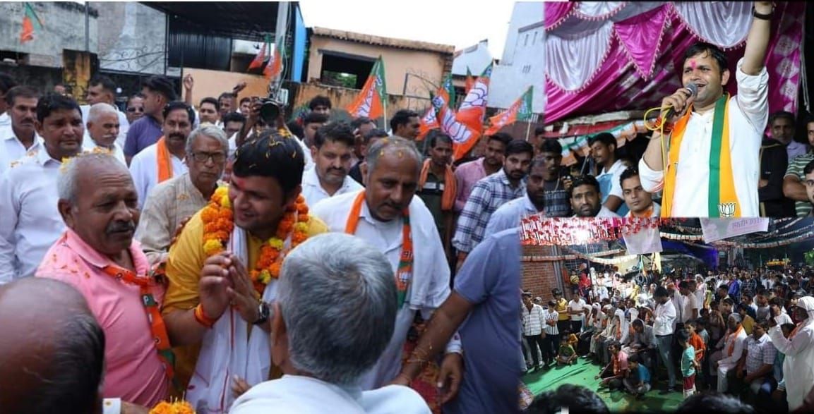 भाजपा प्रत्याशी गौरव गौतम को ओबीसी समाज की 73 जातियों के प्रधानों ने दिया समर्थन