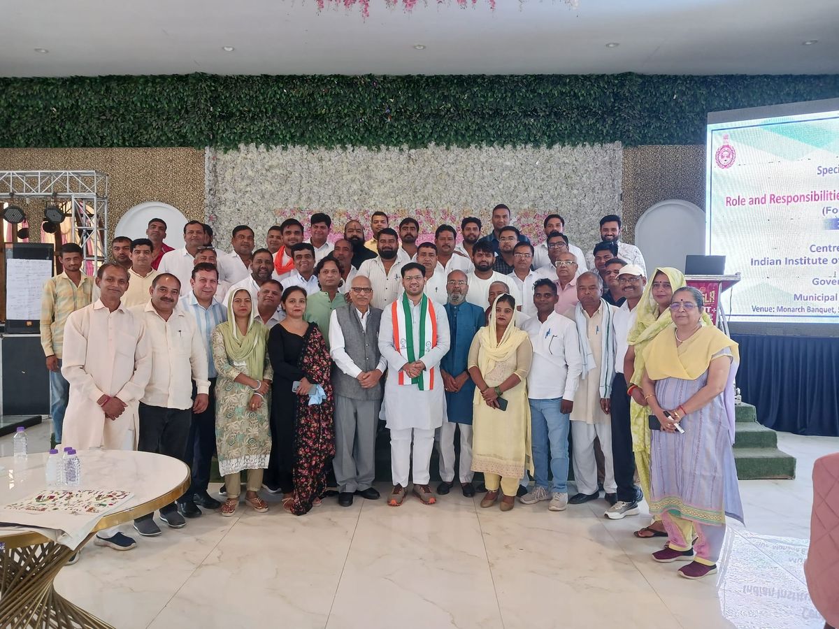 चेयरमैन नगर परिषद पलवल डाॅ० यशपाल ने किया निर्वाचित जनप्रतिनिधियों के प्रशिक्षण कार्यक्रम का उद्घाटन