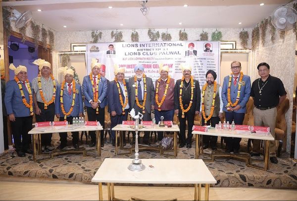 लायंस क्लब पलवल ने मनाया 49 वां अधिष्ठापन समारोह, कई हस्तियां हुई सम्मानित
