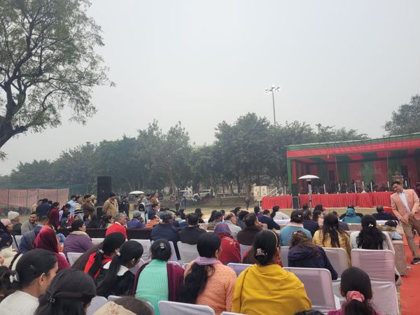 नववर्ष पर पुलिस लाइन पलवल में किया "बड़ा खाना" का भव्य आयोजन
