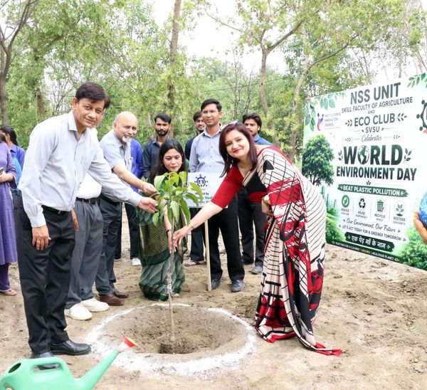 एसवीएसयू पलवल में मनाया गया विश्व पर्यावरण दिवस
