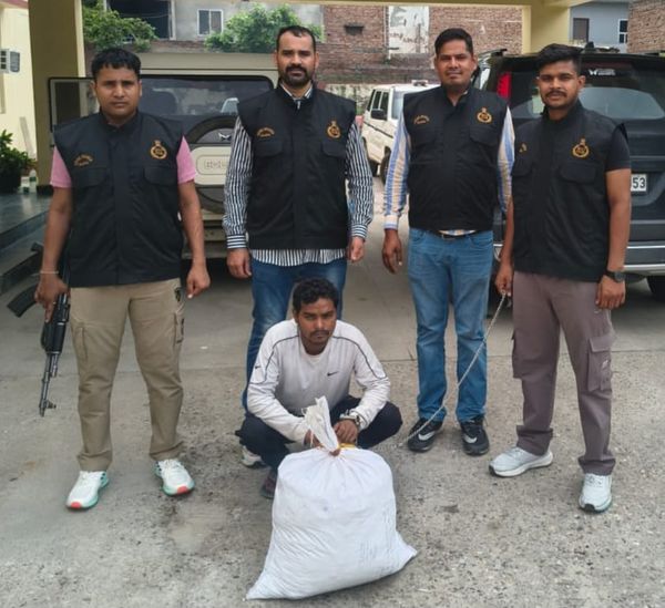 पलवल सीआईए स्टाफ पुलिस ने 10 किलो गांजे के साथ किया एक तस्कर गिरफ्तार