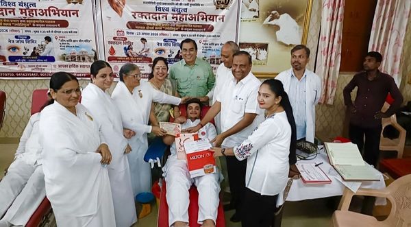 प्रजापिता ब्रह्माकुमारी ईश्वरीय विश्वविद्यालय पलवल द्वारा रक्तदान शिविर का हुआ आयोजन