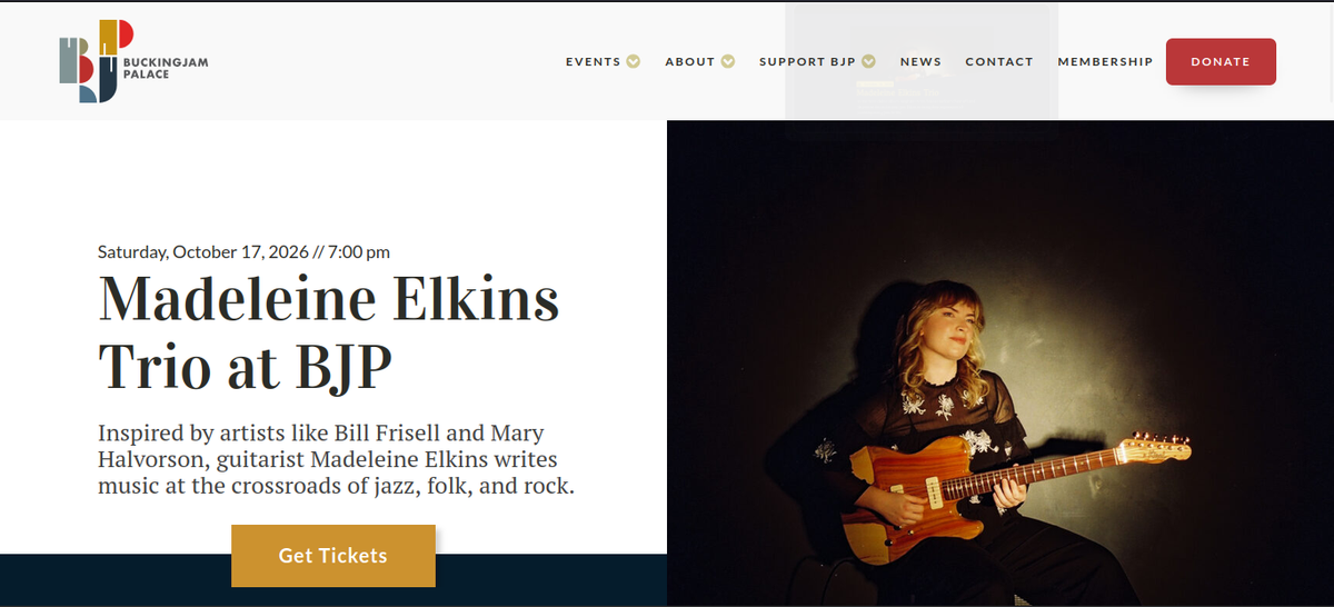 Upcoming (Oct 17): Madeleine Elkins Trio, Calgary