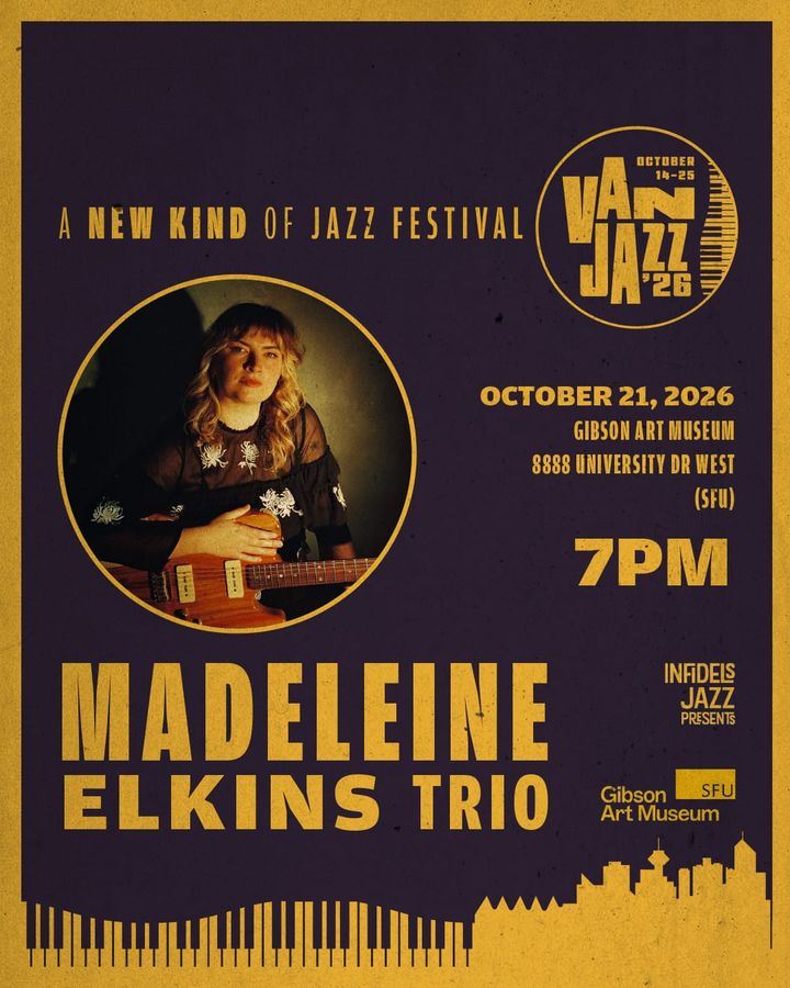 Upcoming (Oct 21): Madeleine Elkins Trio at Gibson Art Museum