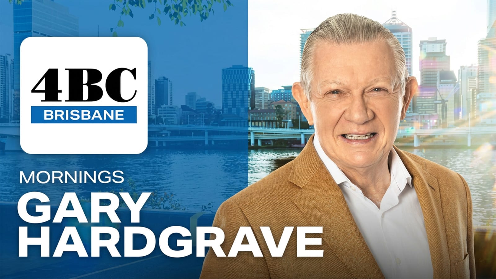 Gary Hardgrave in a 4BC Mornings Brisbane promotional image