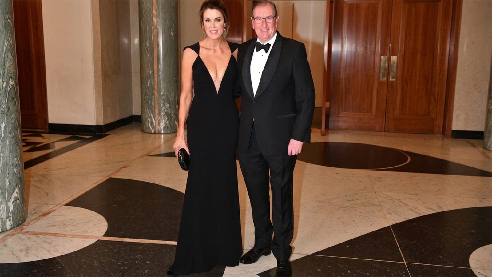 Brian Loughnane and Peta Credlin standing together at an event.