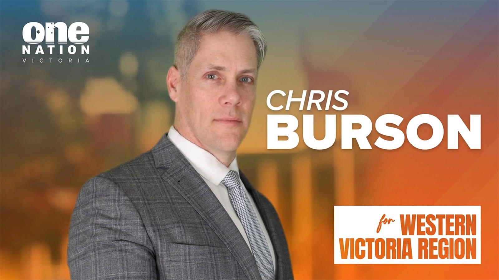 Chris Burson, One Nation candidate for Western Victoria region