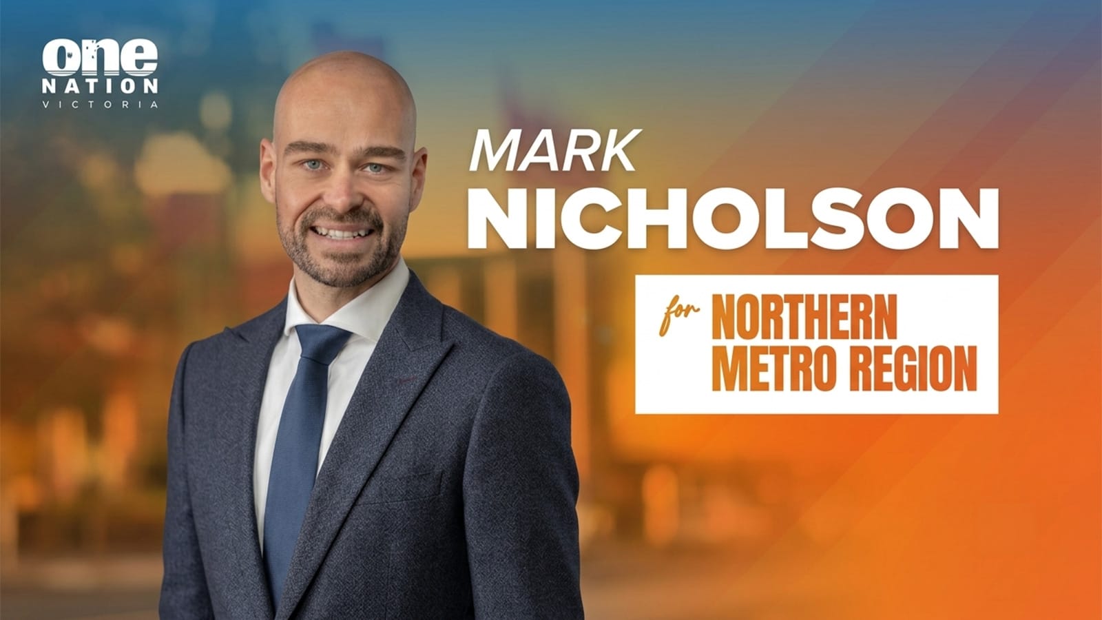 Mark Nicholson, One Nation candidate for Northern Metropolitan region