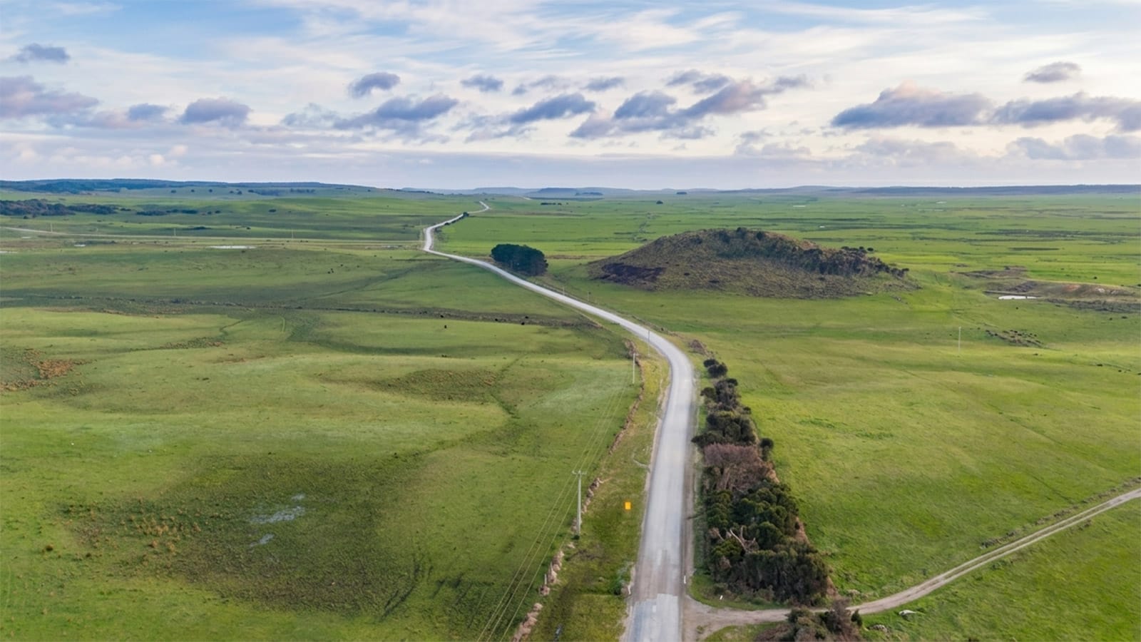 The Rushy Lagoon farming property in Tasmania's far north east.