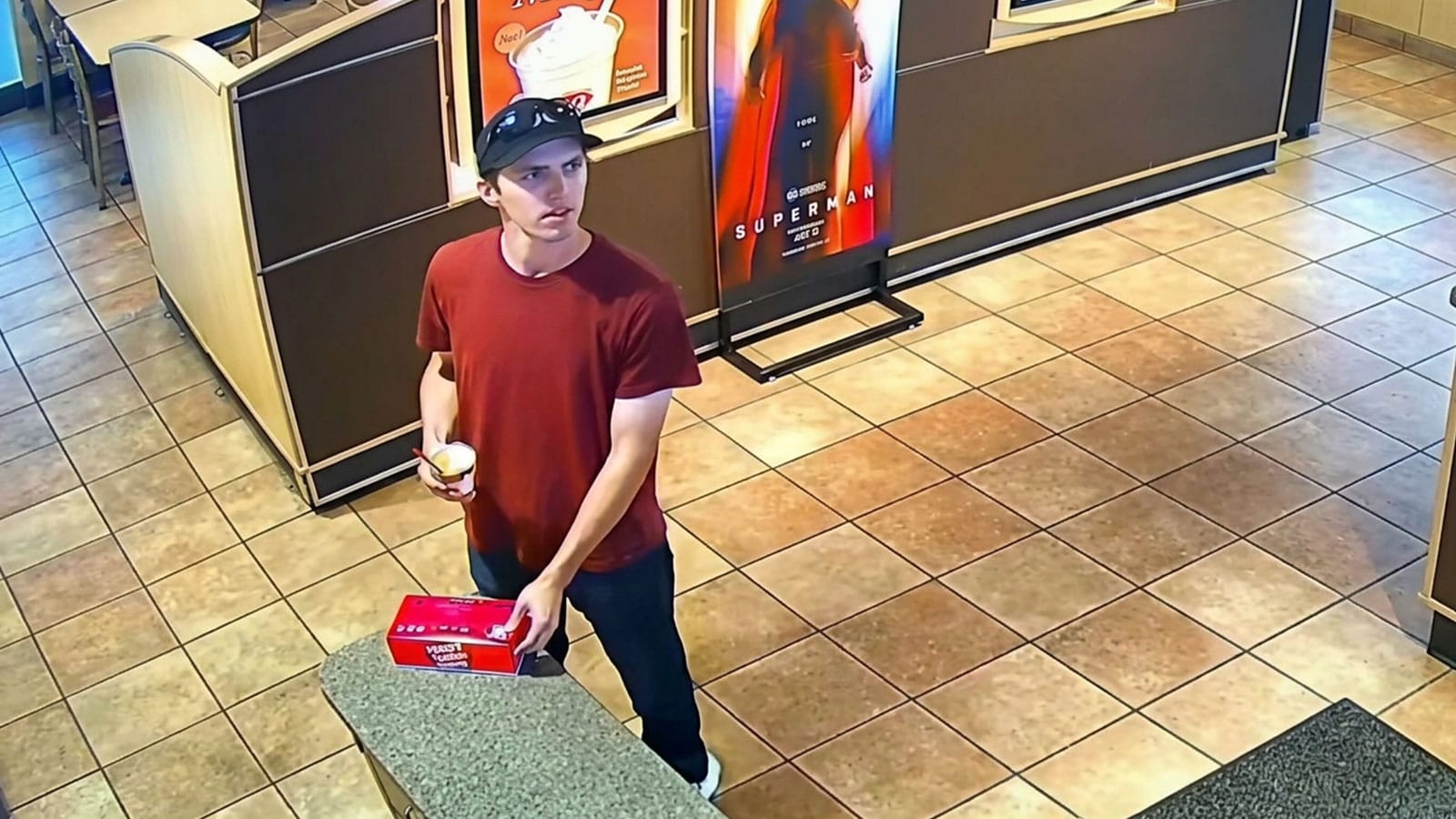 CCTV still said to show Tyler Robinson inside a Dairy Queen