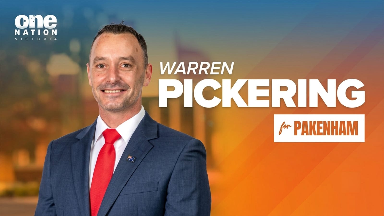 Warren Pickering, One Nation candidate for the seat of Pakenham