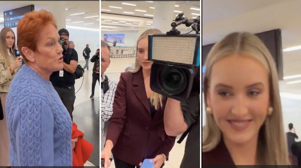 Pauline Hanson flew Virgin to Perth and a Channel Nine reporter asked a childish jet question