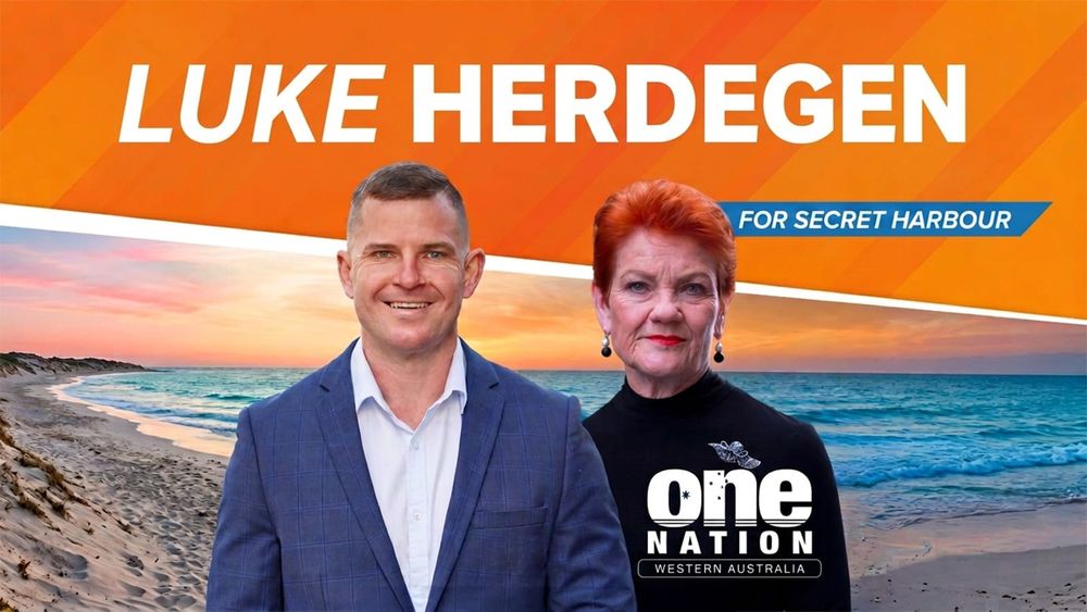 Rod Caddies picks Luke Herdegen for Secret Harbour, the state seat inside Hastie's Canning