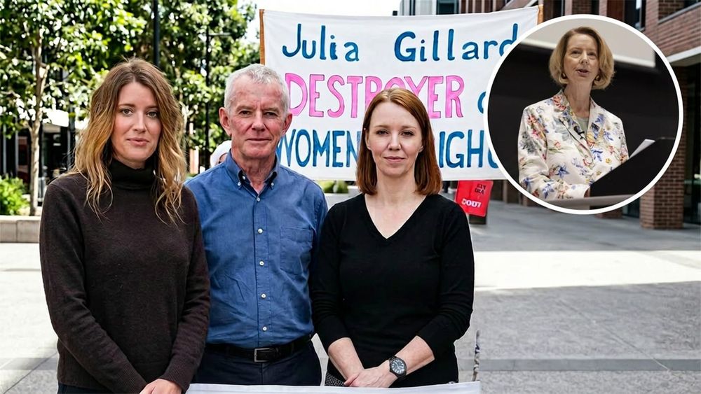 Sall Grover and Malcolm Roberts headline Brisbane's rally to fix Julia Gillard's sex law