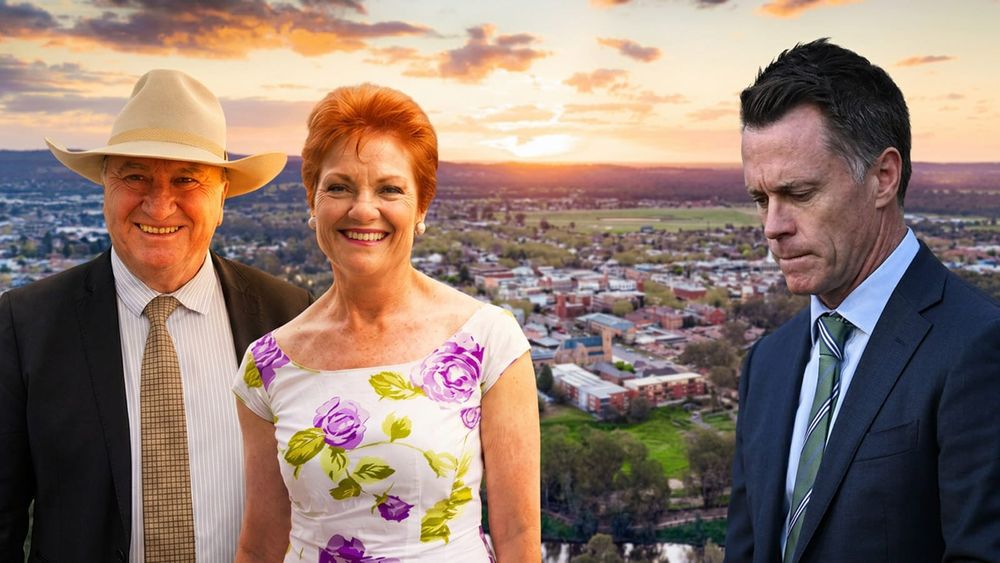 One Nation support triples in a ring of fire around Sydney as Hanson and Joyce head to Dubbo
