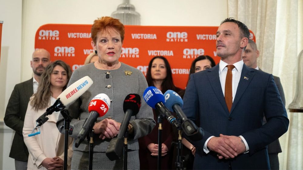 Pauline Hanson locked the ABC and The Guardian out, Rebel News streamed the whole press conference