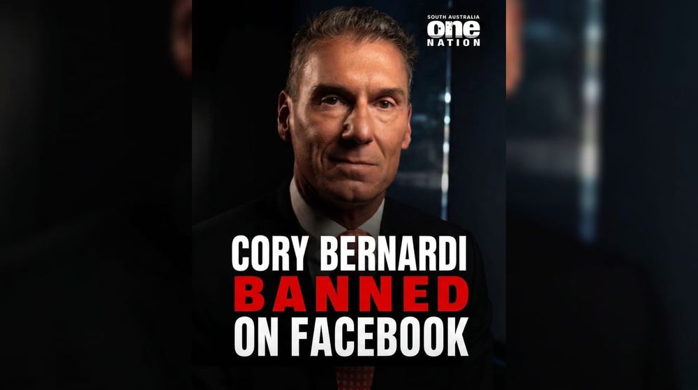 Cory Bernardi banned by Facebook for filming public protest while adult agitators escape action