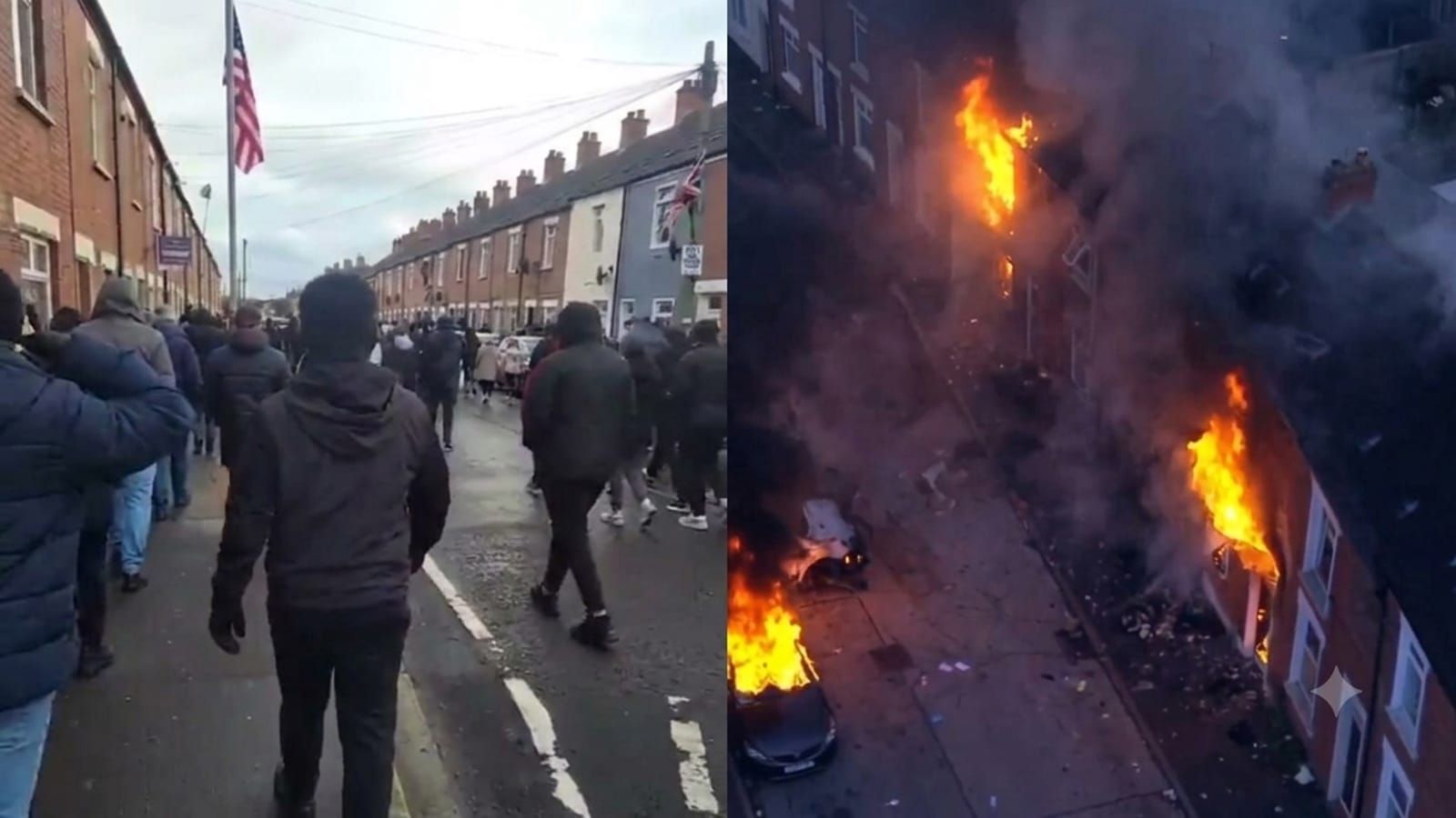 Belfast erupts as marked migrant homes are burned in fury over the Kinnaird Avenue attack