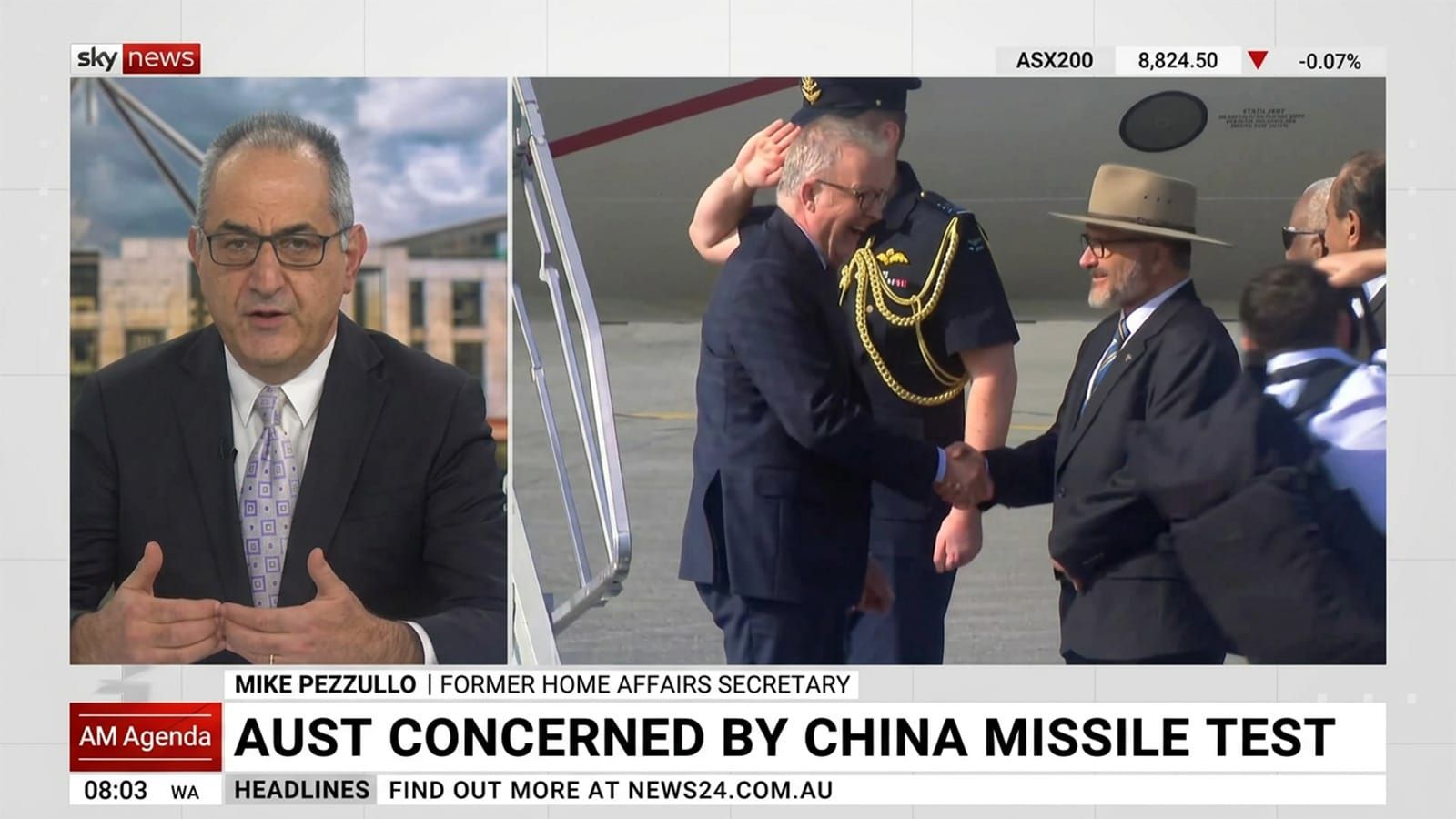 China fired a nuclear missile past Albanese in the Pacific and he's asleep at the wheel again