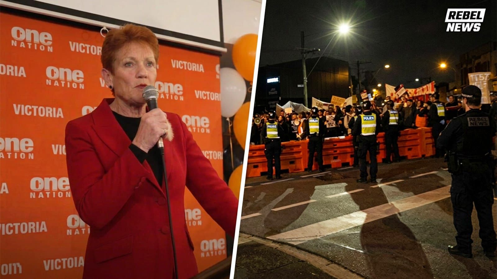 Something has to be done about the far-left mob deciding where One Nation gets to campaign