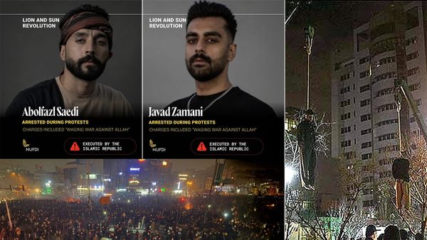 Iran hangs two January protesters as World Cup fans protest and Trump finalises his Iran deal