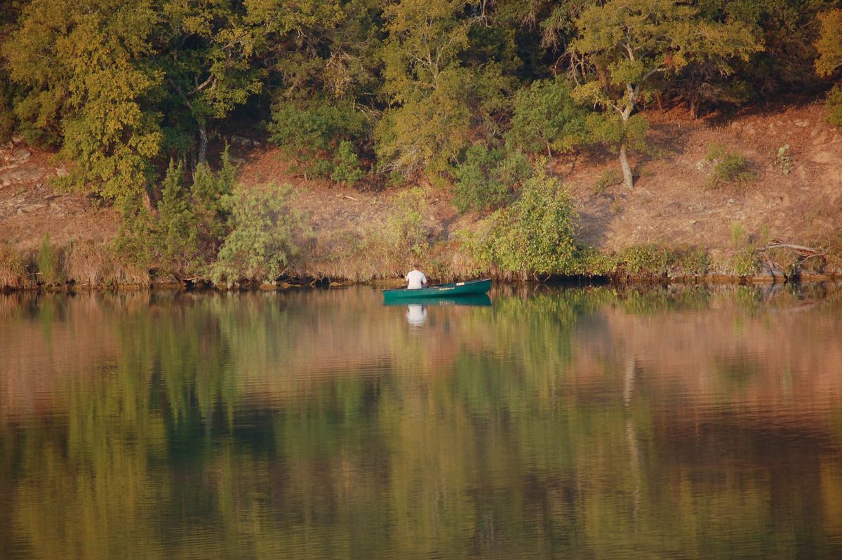 Fisherman on Lake LBJ