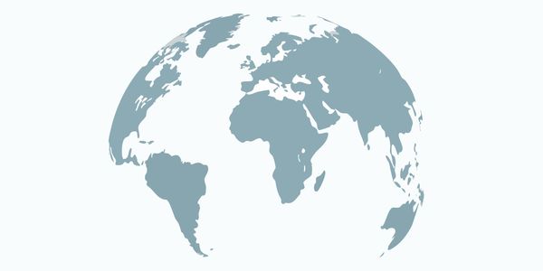 An illustrated image of the earth. 