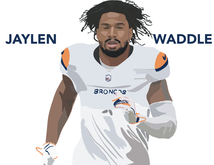 Denver Broncos Briefly: Bo Nix No. 59, Jaylen Waddle on PFF Top WRs