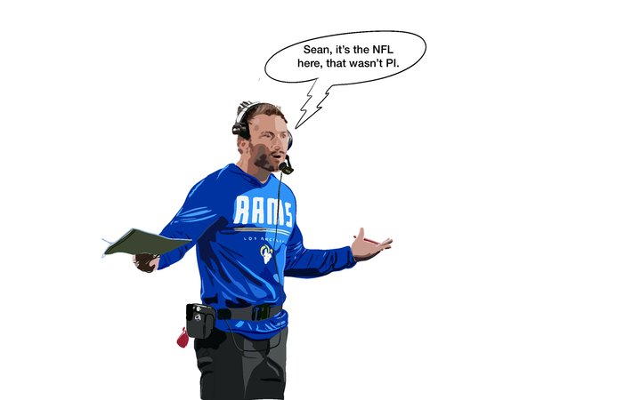 NFL Tells Sean McVay it Wasn't DPI, but it Was Still a Penalty