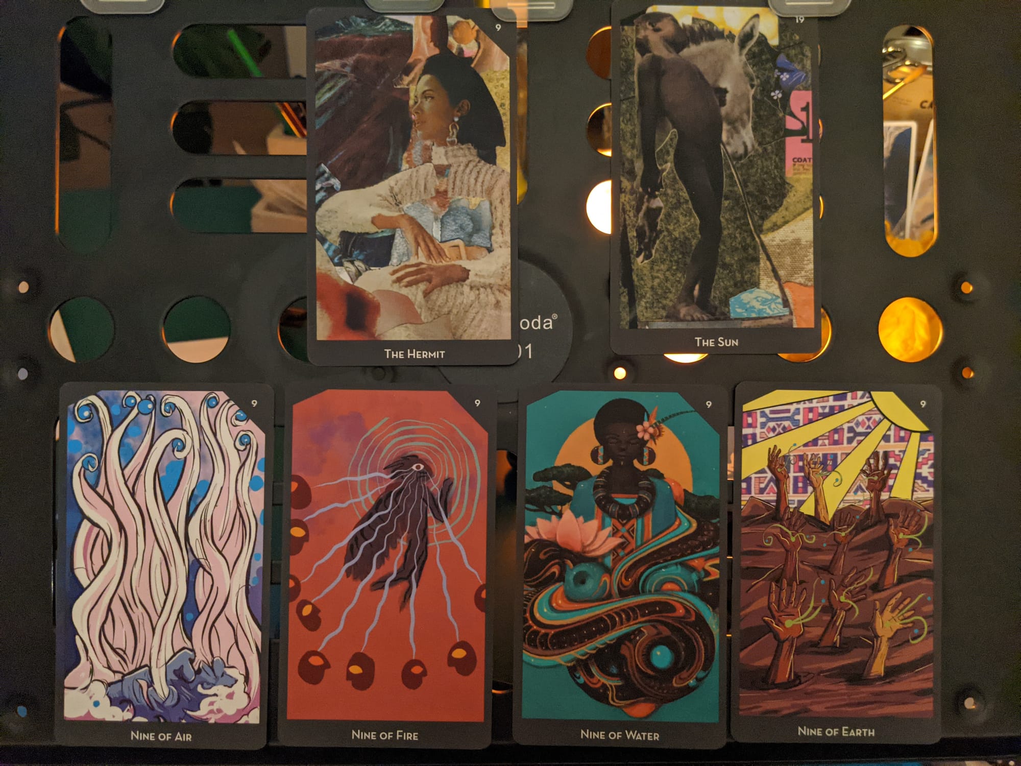 The Nines, from Lineages of Change Tarot