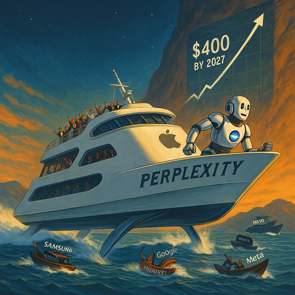 Perplexity: The OS 9-to-OS X Moment for Apple AI, Why “Real Artists Ship” Still Matters, How Apple Could Own AI by this Christmas—and Hit $400 by 2027