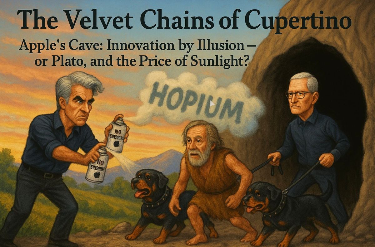 The Velvet Chains of Cupertino.  Apple’s Cave: Innovation by Illusion? Or Plato, and the Price of Sunlight?