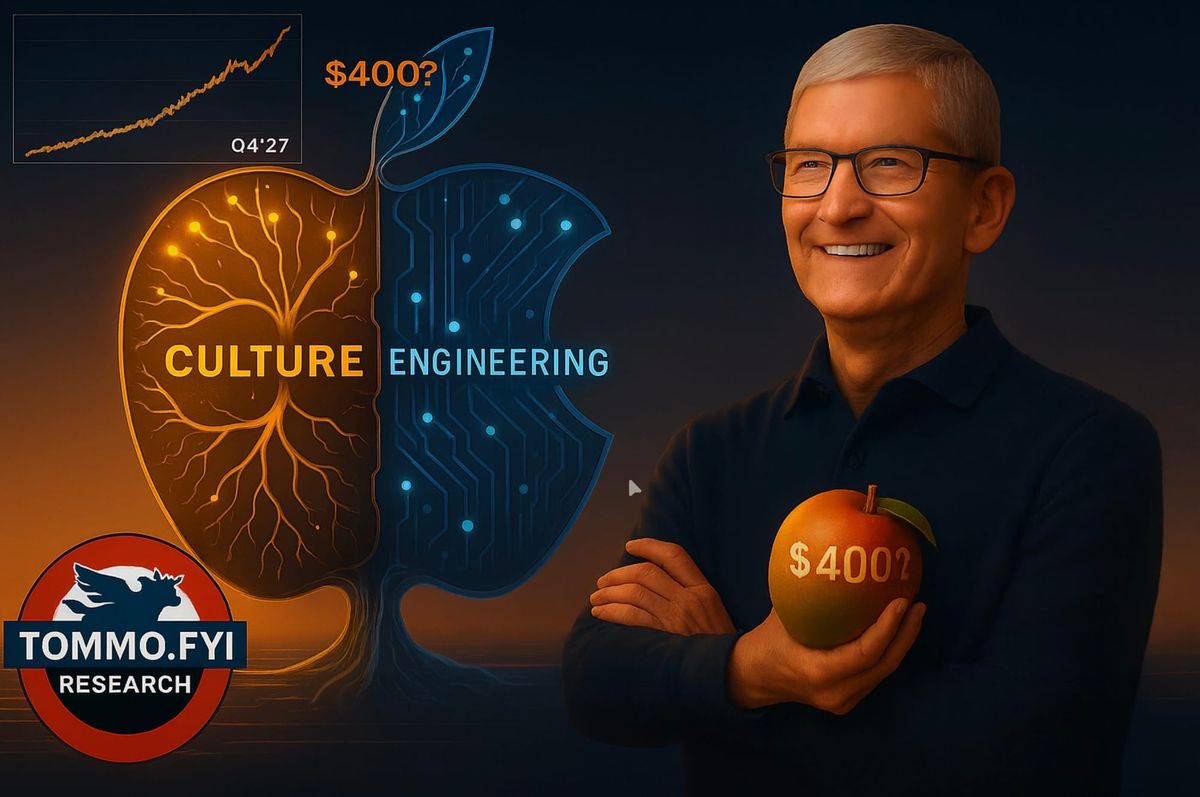 Adding a new culture and policy to Apple’s operations, using a new approach - a Cultural Neural Angine to take AAPL to $400 by 2027