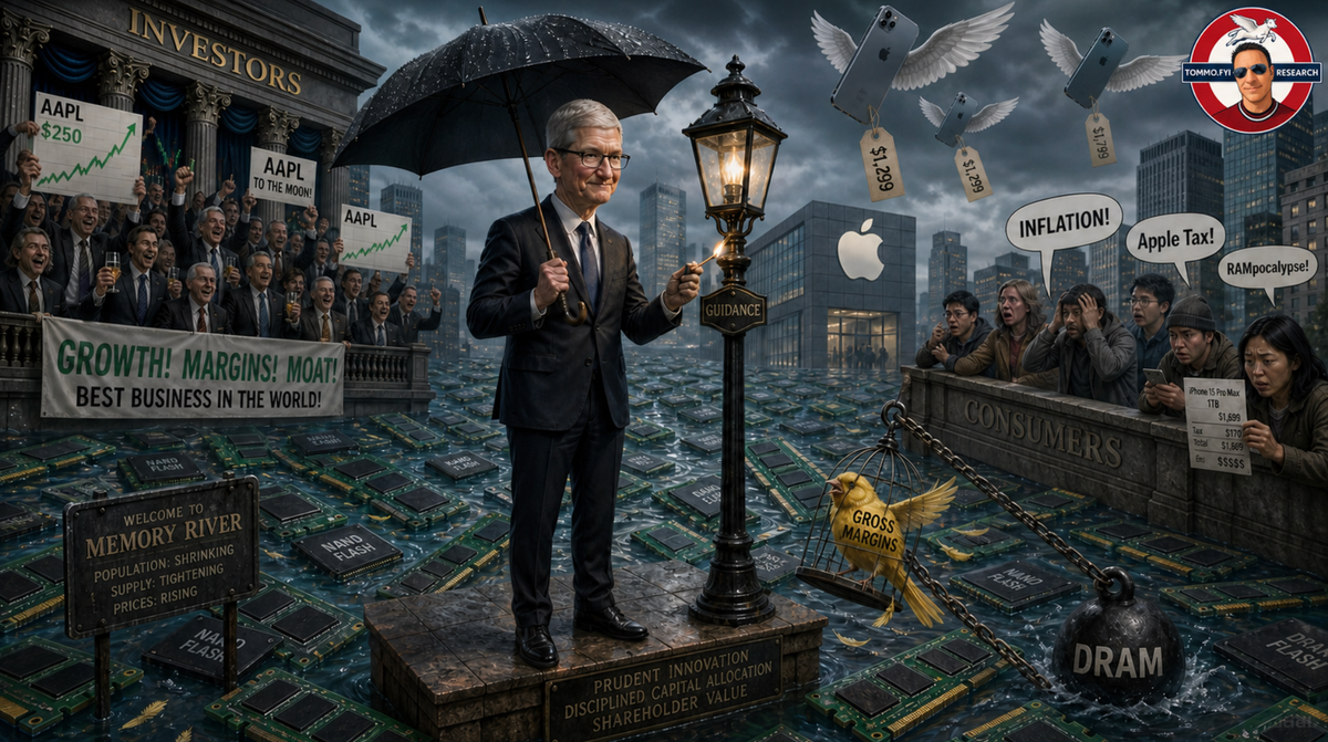 Apple's CEO Tim Cook Loses His Memory, Admits Strategic Error And Yanks Up Prices Anyway.