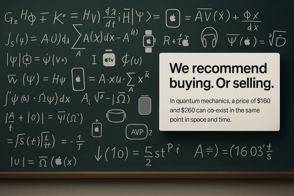 EVERFAUX CAPITAL: AAPL  IS A BUY SELL HOLD, TARGETS $160-$260, PONDERS WWDC