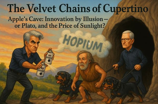The Velvet Chains of Cupertino.  Apple’s Cave: Innovation by Illusion? Or Plato, and the Price of Sunlight?