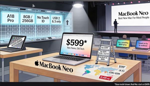 Apple MacBook Neo: New Name, Old Tech, More FakeBook Than MacBook.