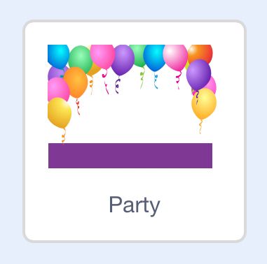 パーティーの背景を用意する パーティーの背景を用意する