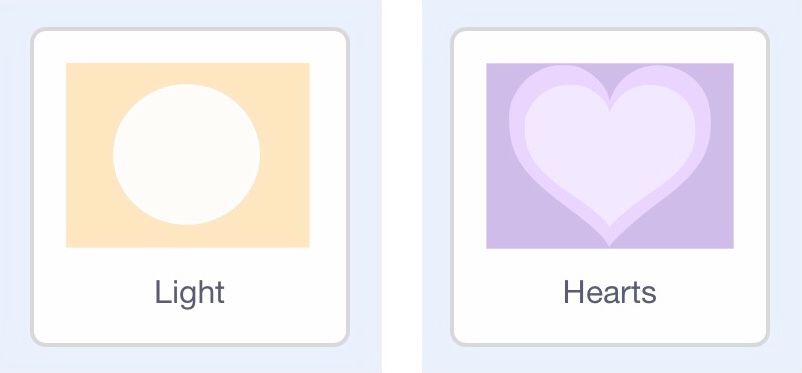 LightとHeartsの背景