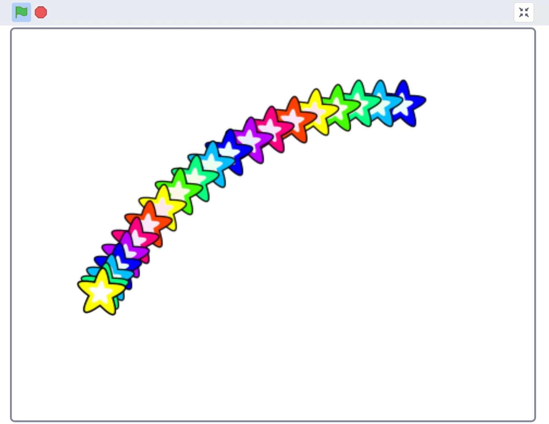 2022-01-09-カラフルな星のトレイル
