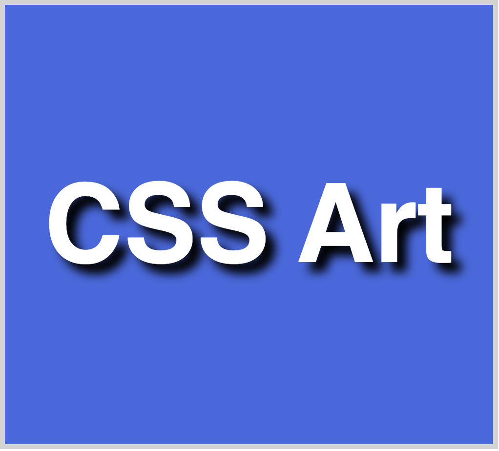 Text with simple shadow Text with simple shadow