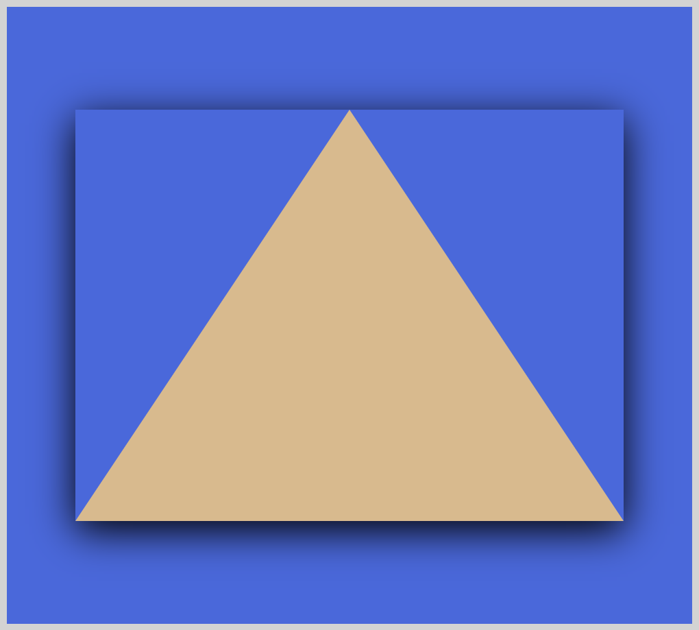 Triangle with box-shadow Triangle with box-shadow