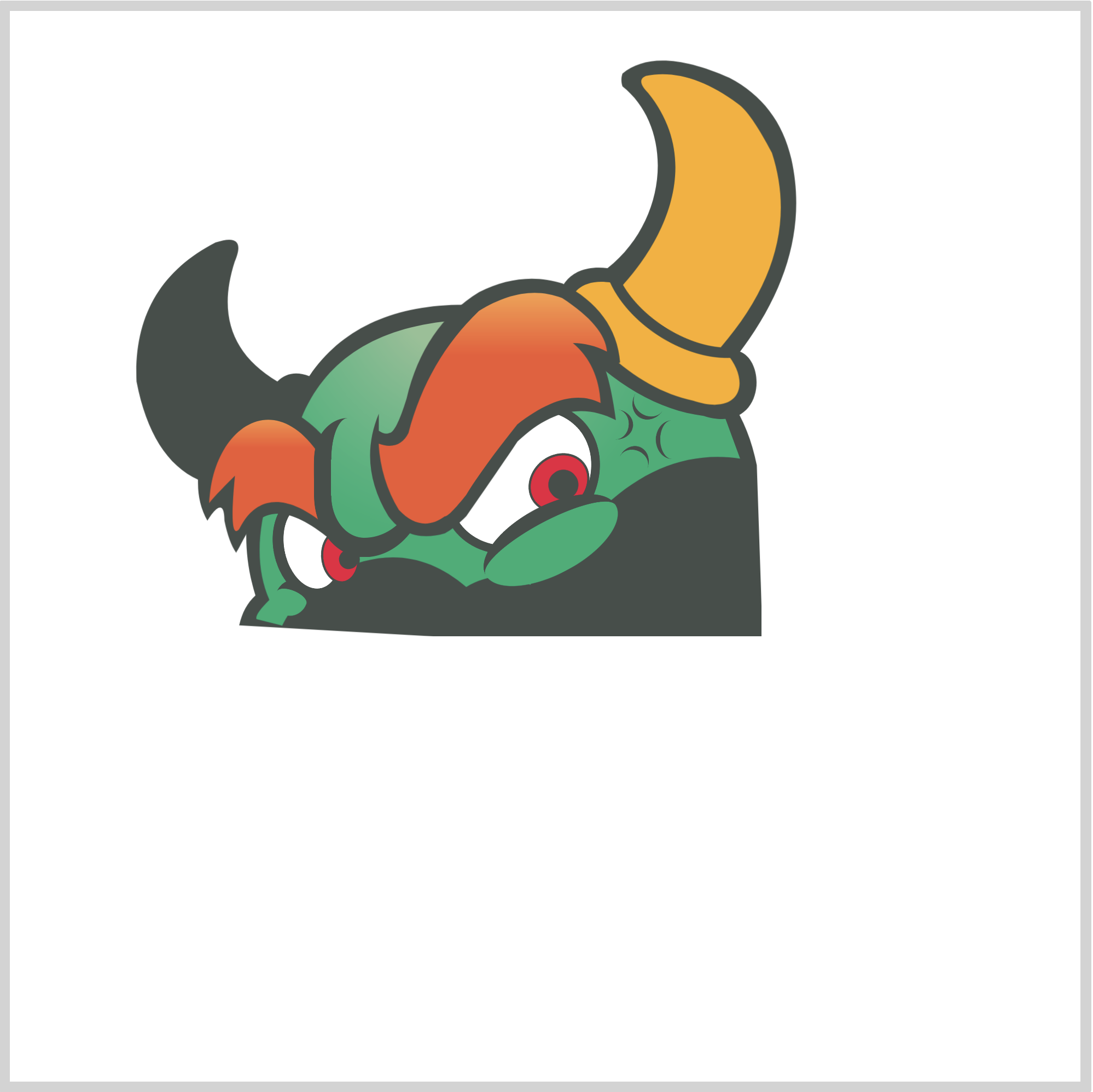 Left Horn - Outline Left Horn - Outline