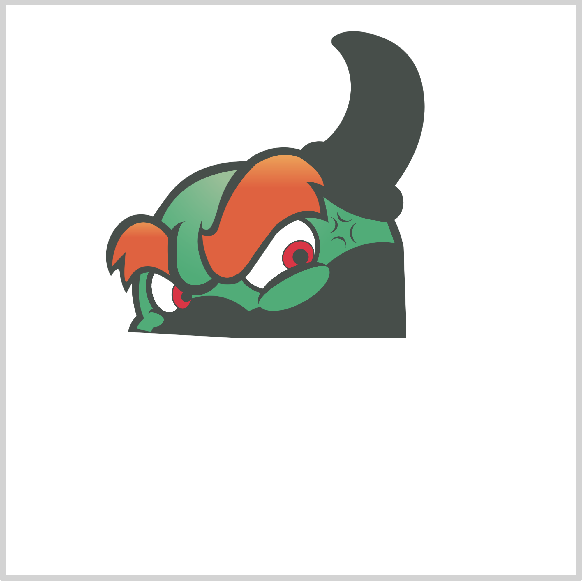 Right Horn - Outline Right Horn - Outline